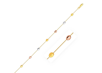 3 Tone Plated | Fashion Anklets